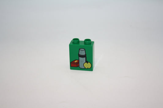Duplo - Thermosflasche - 2er - 1x2Noppen- grün - Motivstein