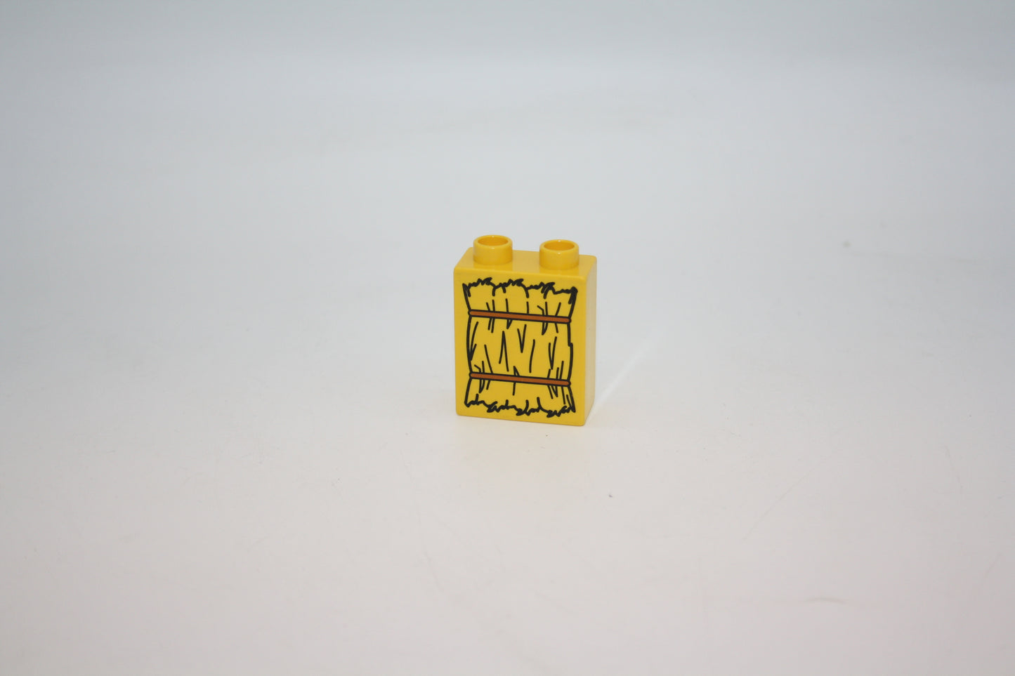 Duplo - Strohballe - 2er - 1x2Noppen - gelb - Motivstein
