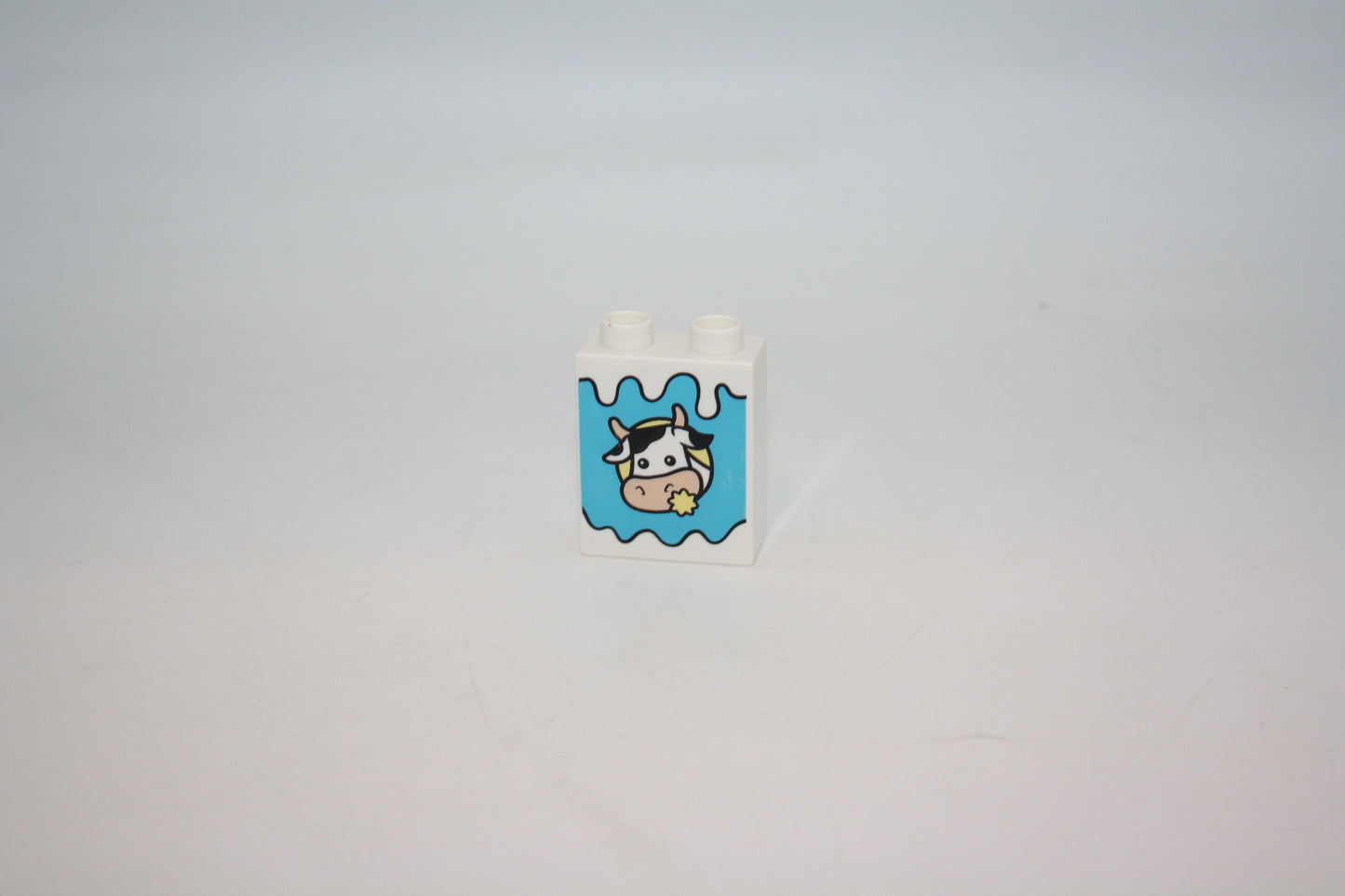 Duplo - Milchpackung - 2er - 1x2Noppen - weiß - Motivstein