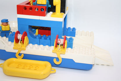 Duplo Set - 2649 Fährschiff/Fähre mit Auto und Rettungsboot - Schiffe/Boote