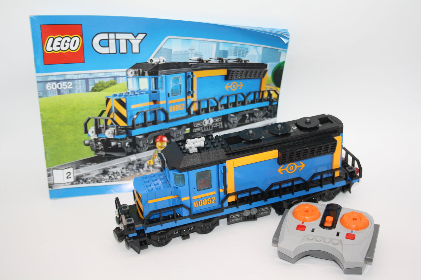 LEGO® City/Eisenbahn - Ferngesteuerte Lok/Güterlok inkl. RC Set aus 60052  - Waggon/Wagon - inkl. BA