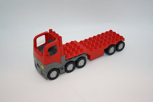 Duplo - LKW m. Auflieger - rot - LKW/Lastwagen - Fahrzeuge