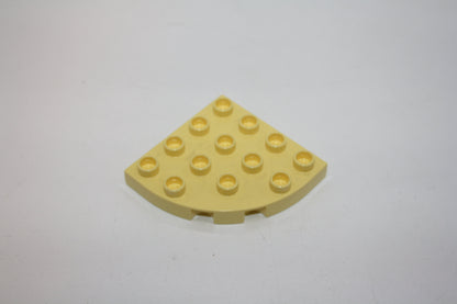 Duplo - 1/4 runde Platte 4x4 Noppen - versch. Farben - Bauplatten - Grundplatten - cremegelb - Platten