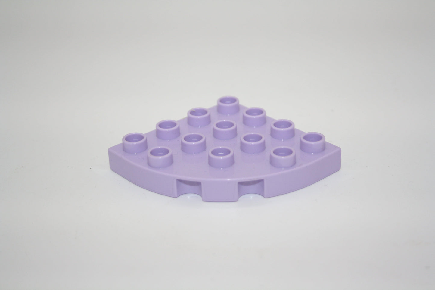 Duplo - 1/4 runde Platte 4x4 Noppen - versch. Farben - Bauplatten - Grundplatten - pastelllila - Platten