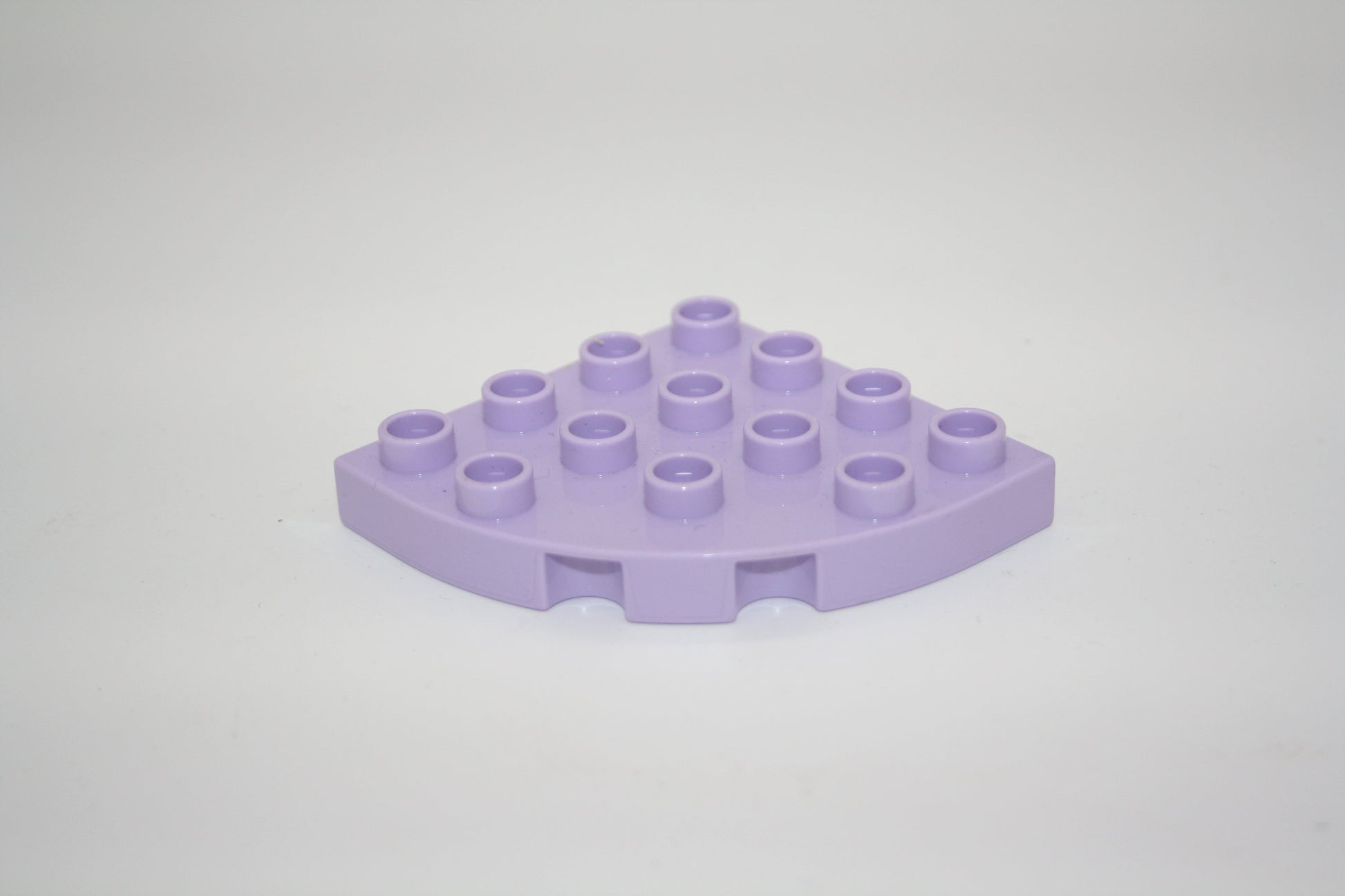 Duplo - 1/4 runde Platte 4x4 Noppen - versch. Farben - Bauplatten - Grundplatten - pastelllila - Platten
