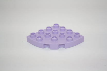 Duplo - 1/4 runde Platte 4x4 Noppen - versch. Farben - Bauplatten - Grundplatten - pastelllila - Platten