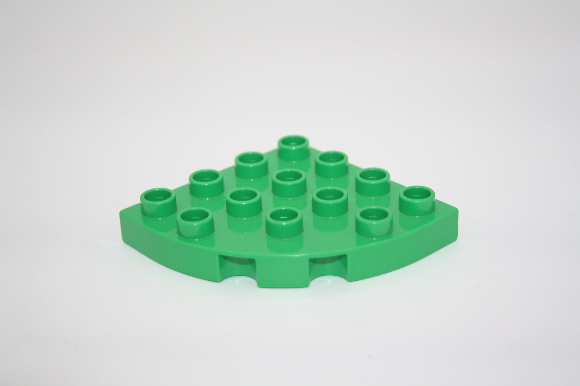 Duplo - 1/4 runde Platte 4x4 Noppen - versch. Farben - Bauplatten - Grundplatten - grün - Platten