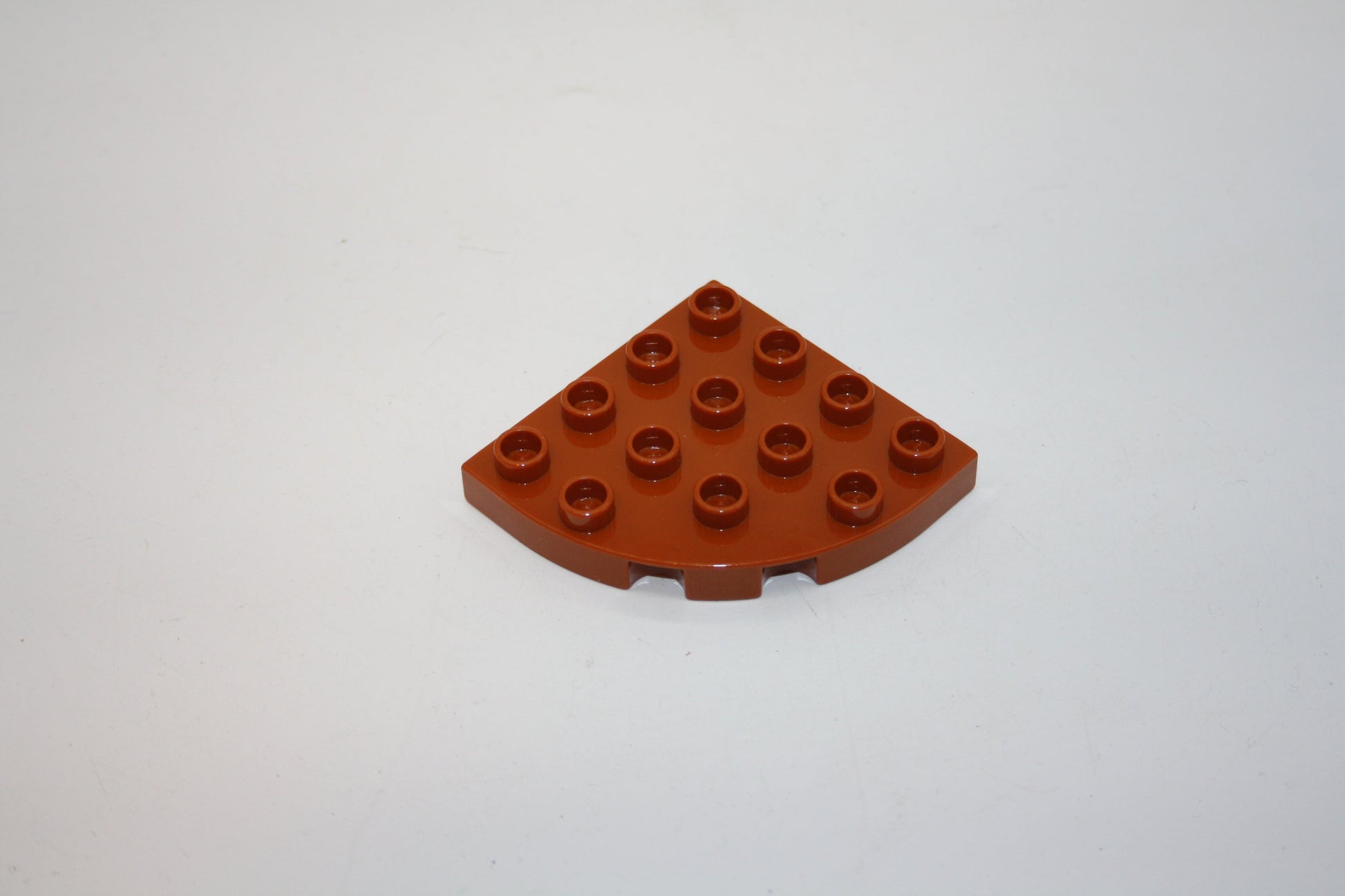 Duplo - 1/4 runde Platte 4x4 Noppen - versch. Farben - Bauplatten - Grundplatten - hellbraun - Platten
