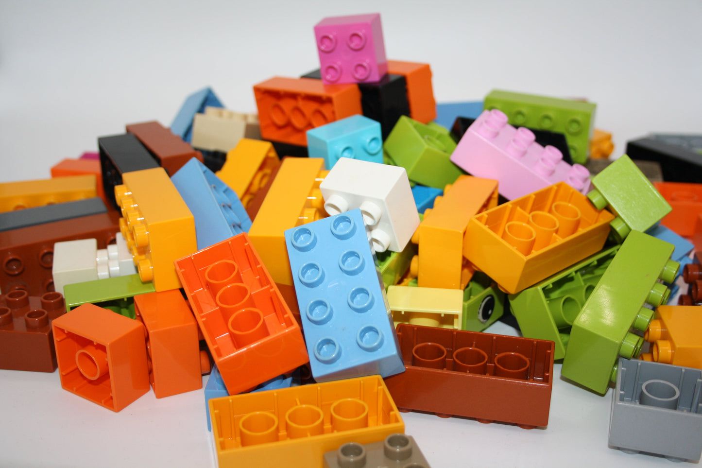 Duplo - 100 Steine Set - 8er & 4er Steine (2x2 & 2x4 Noppen) - nur neue Farben - Sparpaket - Sparpakete