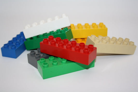 Duplo - 10x 12er Steine (2x6 Noppen) - bunt gemischt - Sparpaket - Sparpakete