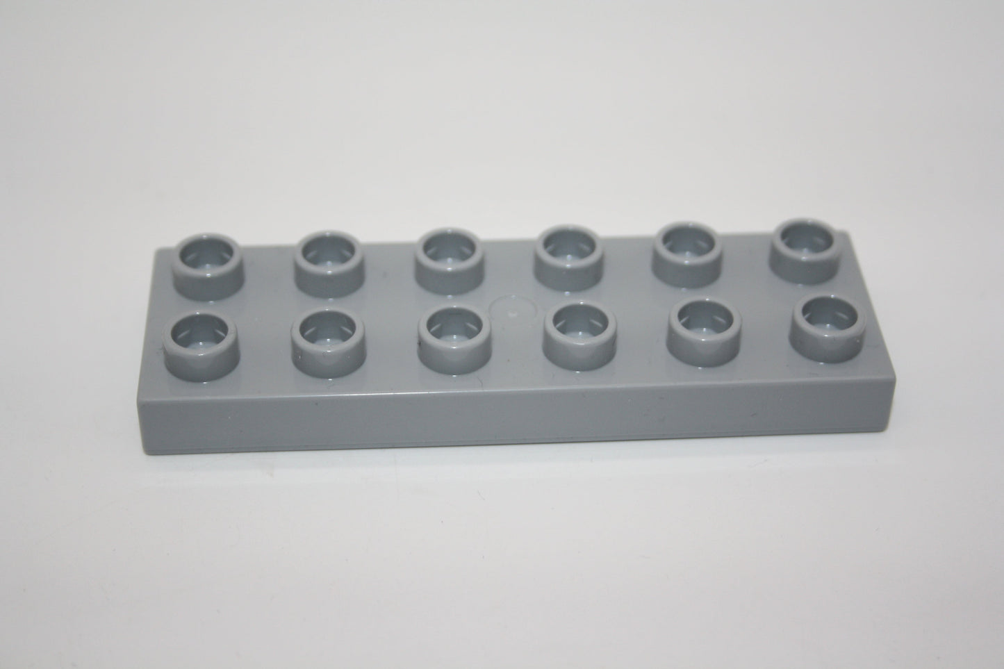 Duplo - 12er Plättchen/2x6 Platten - versch. Farben - Bauplatten - Grundplatten - hellgrau - Platten