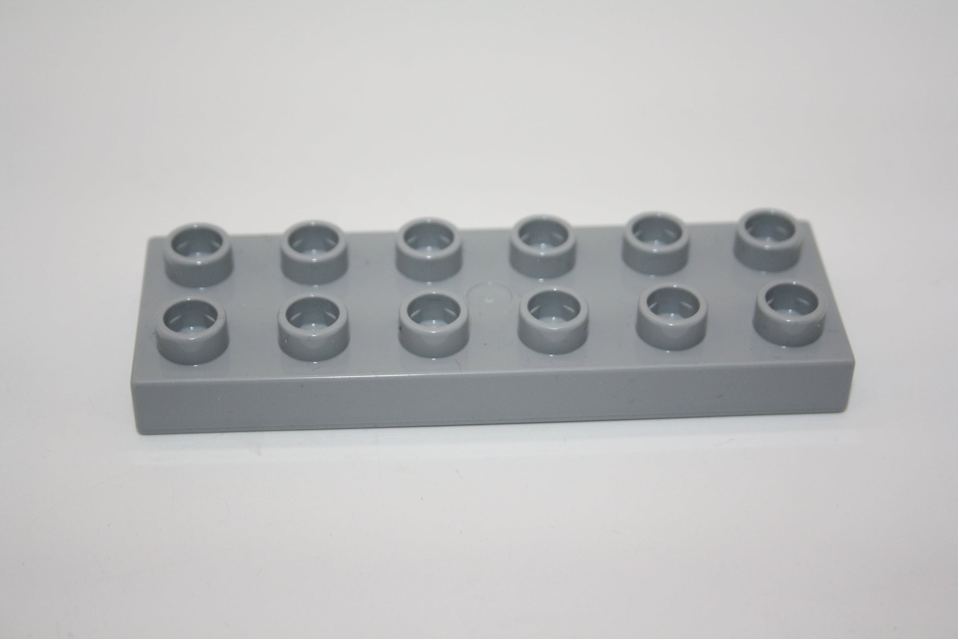 Duplo - 12er Plättchen/2x6 Platten - versch. Farben - Bauplatten - Grundplatten - hellgrau - Platten