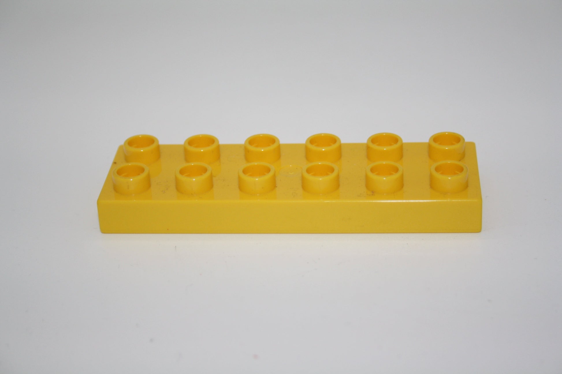 Duplo - 12er Plättchen/2x6 Platten - versch. Farben - Bauplatten - Grundplatten - gelb - Platten