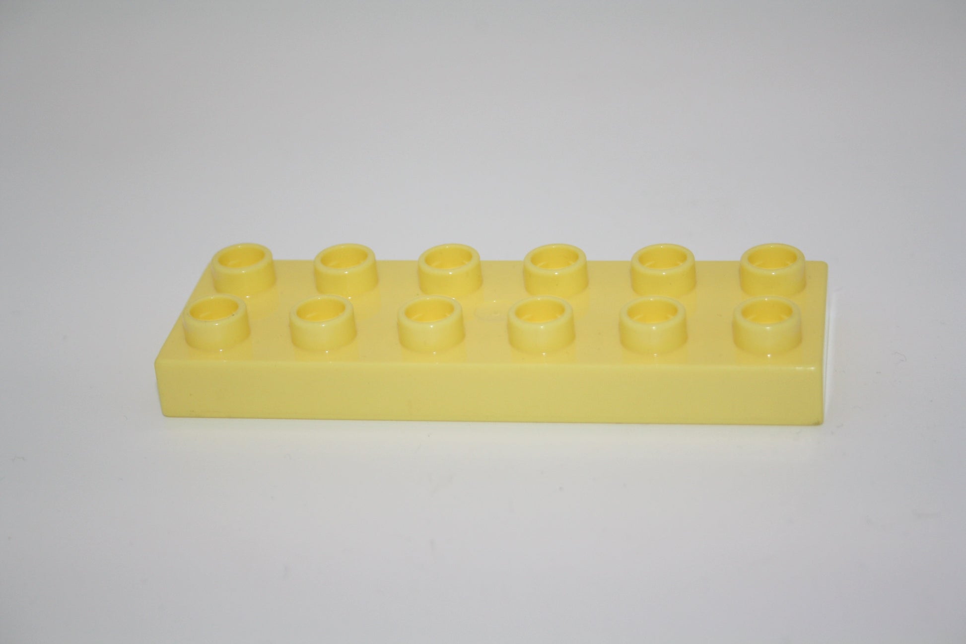 Duplo - 12er Plättchen/2x6 Platten - versch. Farben - Bauplatten - Grundplatten - cremegelb - Platten