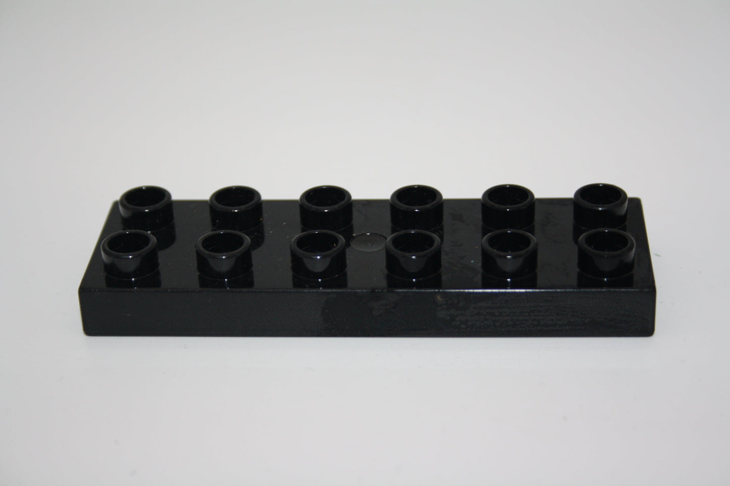 Duplo - 12er Plättchen/2x6 Platten - versch. Farben - Bauplatten - Grundplatten - schwarz - Platten