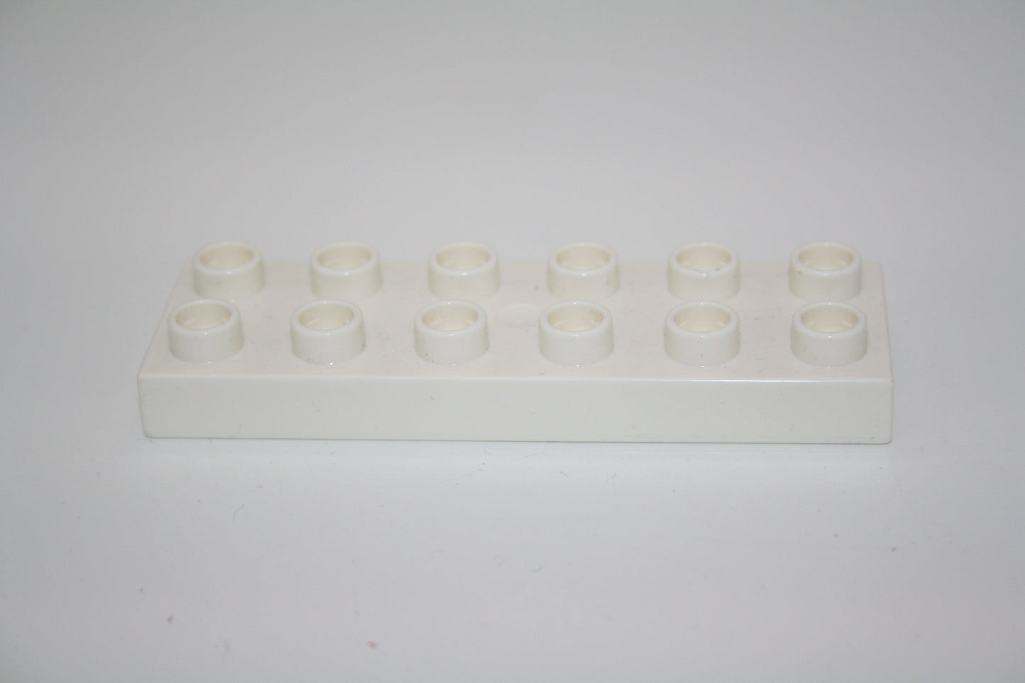 Duplo - 12er Plättchen/2x6 Platten - versch. Farben - Bauplatten - Grundplatten - weiß - Platten