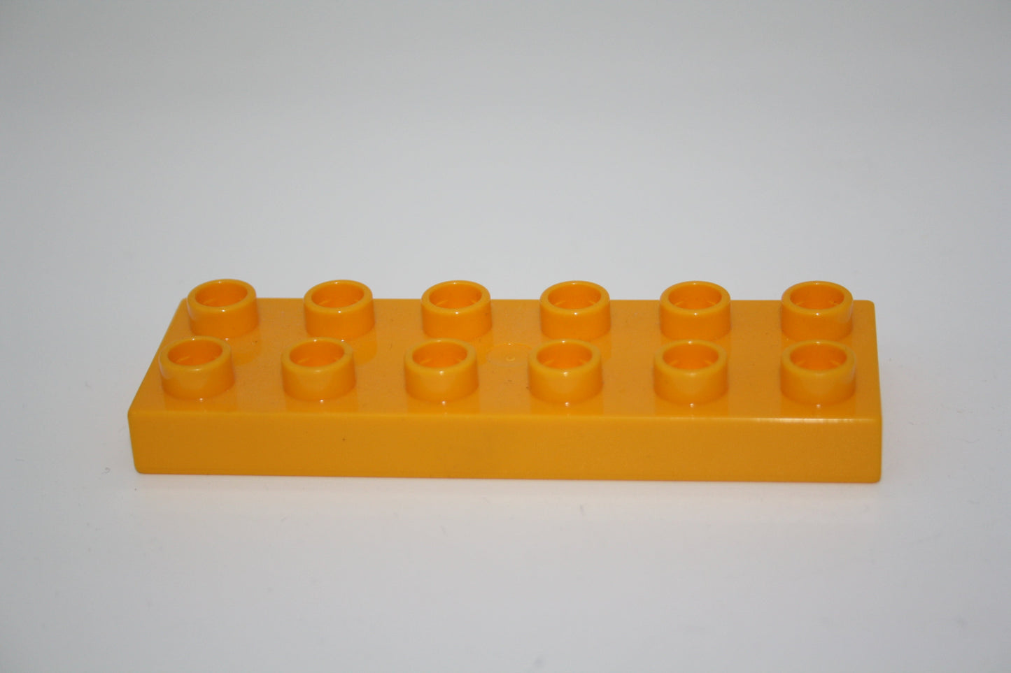 Duplo - 12er Plättchen/2x6 Platten - versch. Farben - Bauplatten - Grundplatten - dunkelgelb - Platten