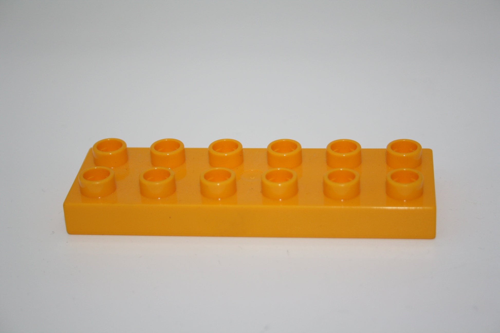 Duplo - 12er Plättchen/2x6 Platten - versch. Farben - Bauplatten - Grundplatten - dunkelgelb - Platten