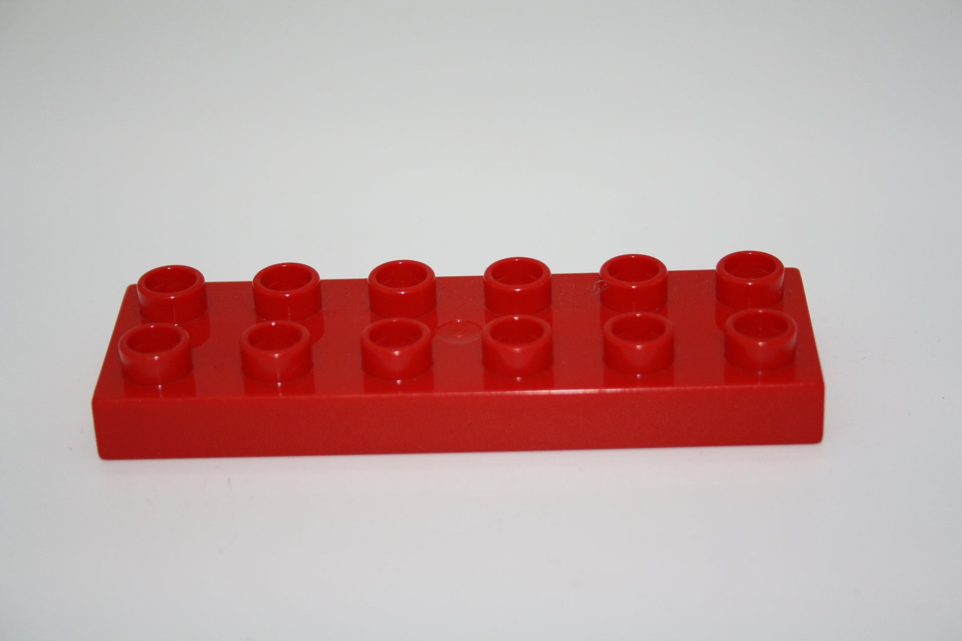 Duplo - 12er Plättchen/2x6 Platten - versch. Farben - Bauplatten - Grundplatten - rot - Platten
