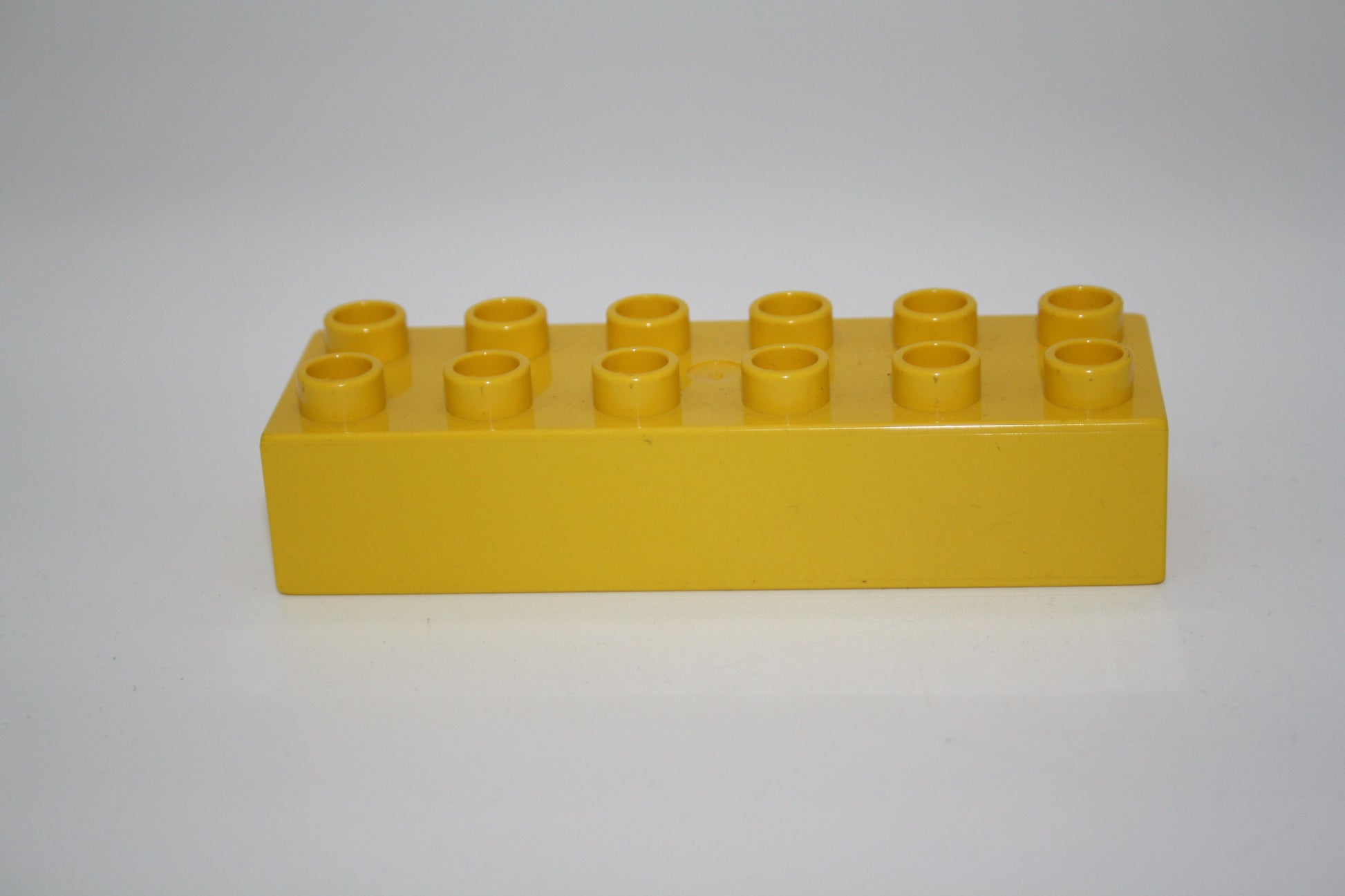 Duplo - 12er Steine (2x6 Noppen) - versch. Farben - Grundbausteine - einzelne Steine - gelb - Einzelne Steine