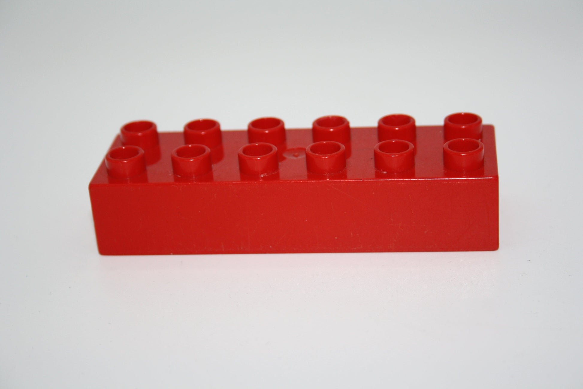 Duplo - 12er Steine (2x6 Noppen) - versch. Farben - Grundbausteine - einzelne Steine - rot - Einzelne Steine