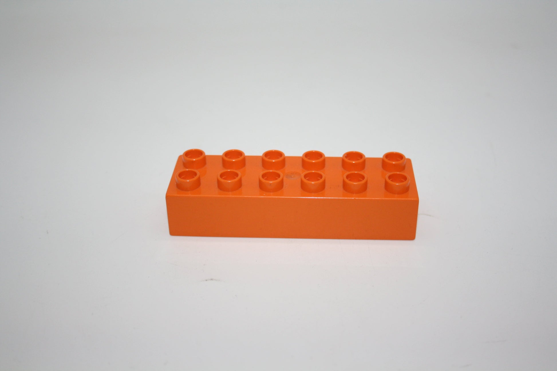 Duplo - 12er Steine (2x6 Noppen) - versch. Farben - Grundbausteine - einzelne Steine - orange - Einzelne Steine