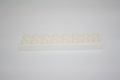 Duplo - 16er Plättchen/2x8 Platten - versch. Farben - Bauplatten - Grundplatten - weiß - Platten