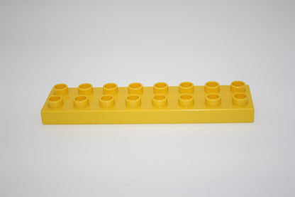 Duplo - 16er Plättchen/2x8 Platten - versch. Farben - Bauplatten - Grundplatten - gelb - Platten