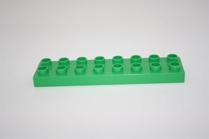 Duplo - 16er Plättchen/2x8 Platten - versch. Farben - Bauplatten - Grundplatten - grün - Platten