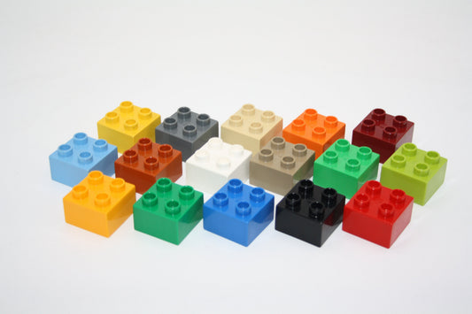 Duplo - 4er Steine (2x2 Noppen) - versch. Farben - Grundbausteine - einzelne Steine - Einzelne Steine