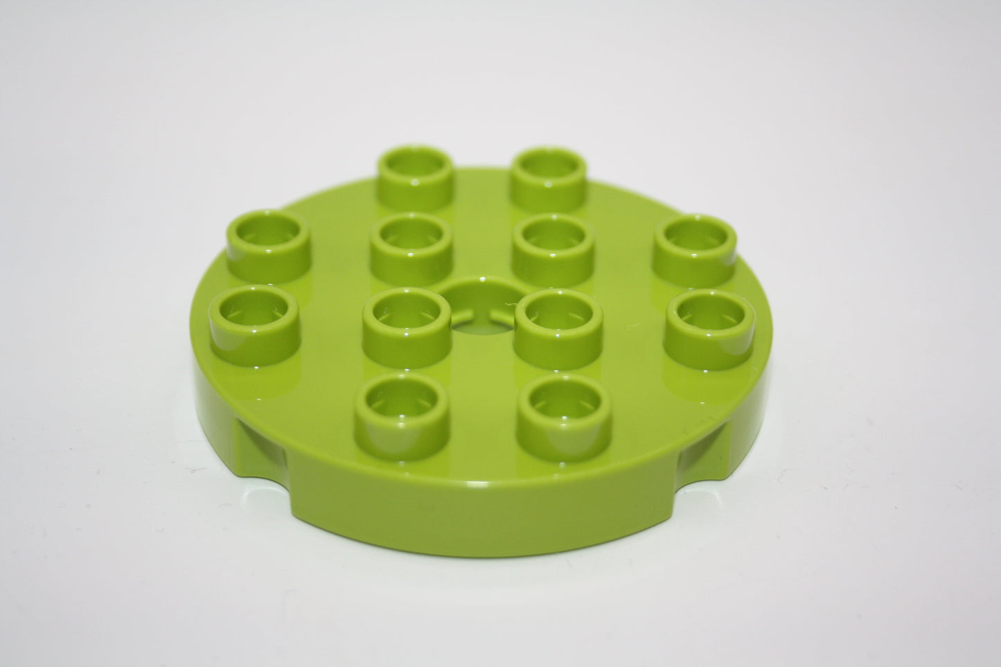 Duplo - 4x4 rund Platten - versch. Farben - Bauplatten - Grundplatten - limettengrün - Platten