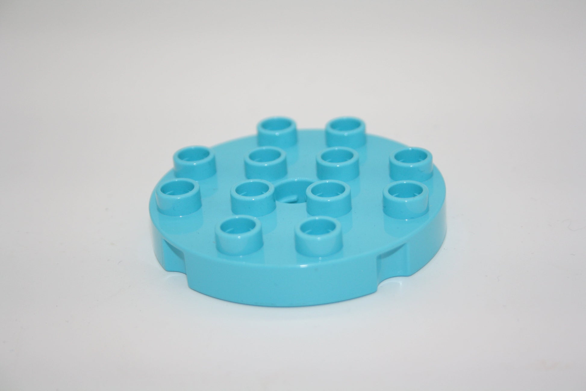 Duplo - 4x4 rund Platten - versch. Farben - Bauplatten - Grundplatten - hellblau - Platten
