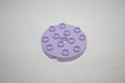 Duplo - 4x4 rund Platten - versch. Farben - Bauplatten - Grundplatten - helllila - Platten