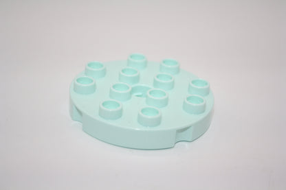 Duplo - 4x4 rund Platten - versch. Farben - Bauplatten - Grundplatten - mint - Platten