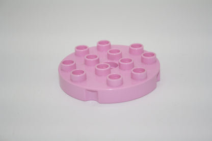 Duplo - 4x4 rund Platten - versch. Farben - Bauplatten - Grundplatten - rosa - Platten