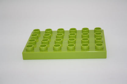 Duplo - 4x6 Platten - versch. Farben - Bauplatten - Grundplatten - limettengrün - Platten