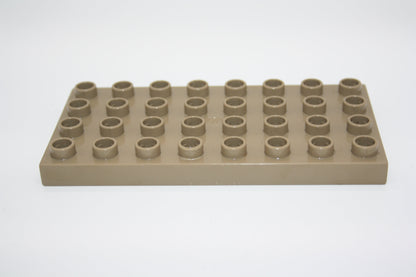 Duplo - 4x8 Platten - versch. Farben - Bauplatten - Grundplatten - dark tan/dunkelbeige - Platten