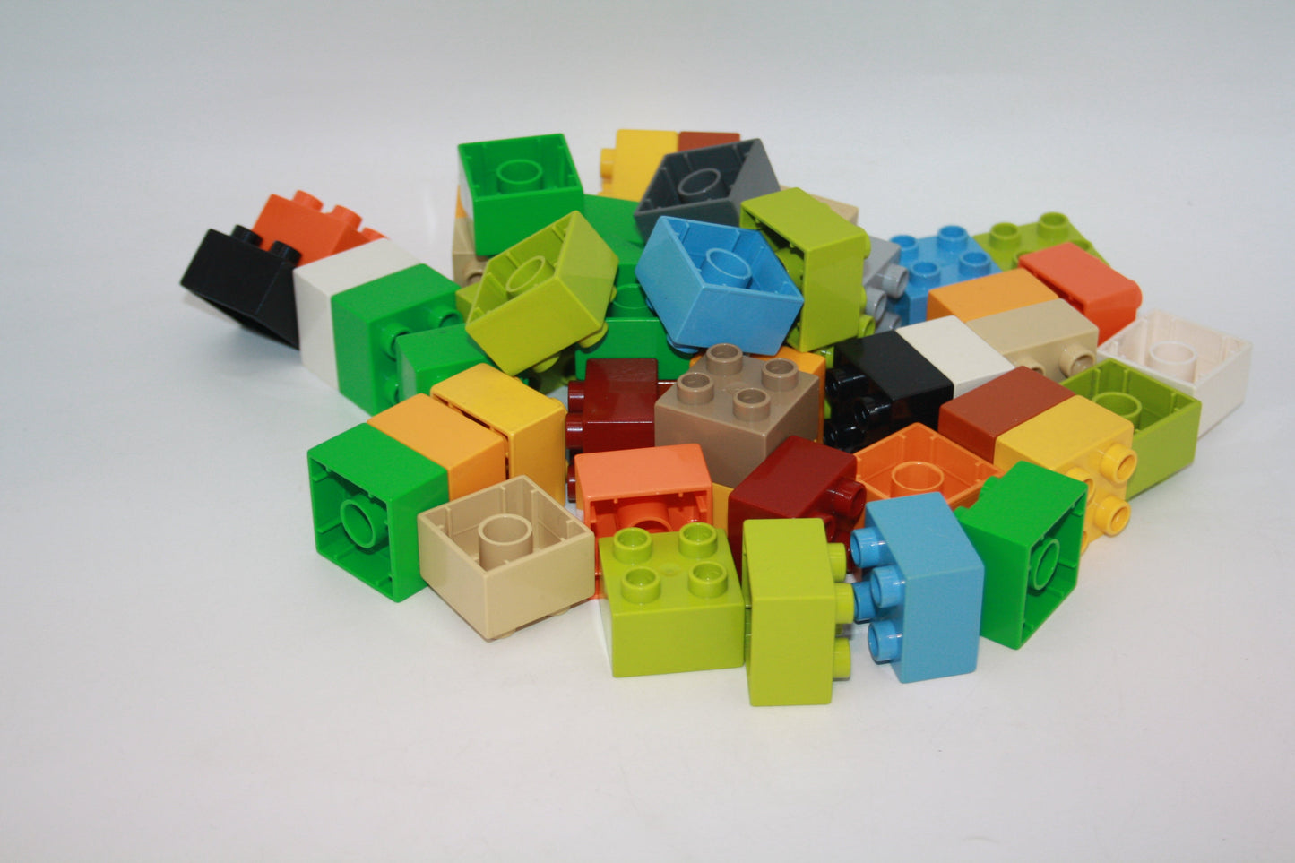 Duplo - 50x 4er Steine - nur neue Farben (2x2 Noppen) - Sparpaket - Sparpakete