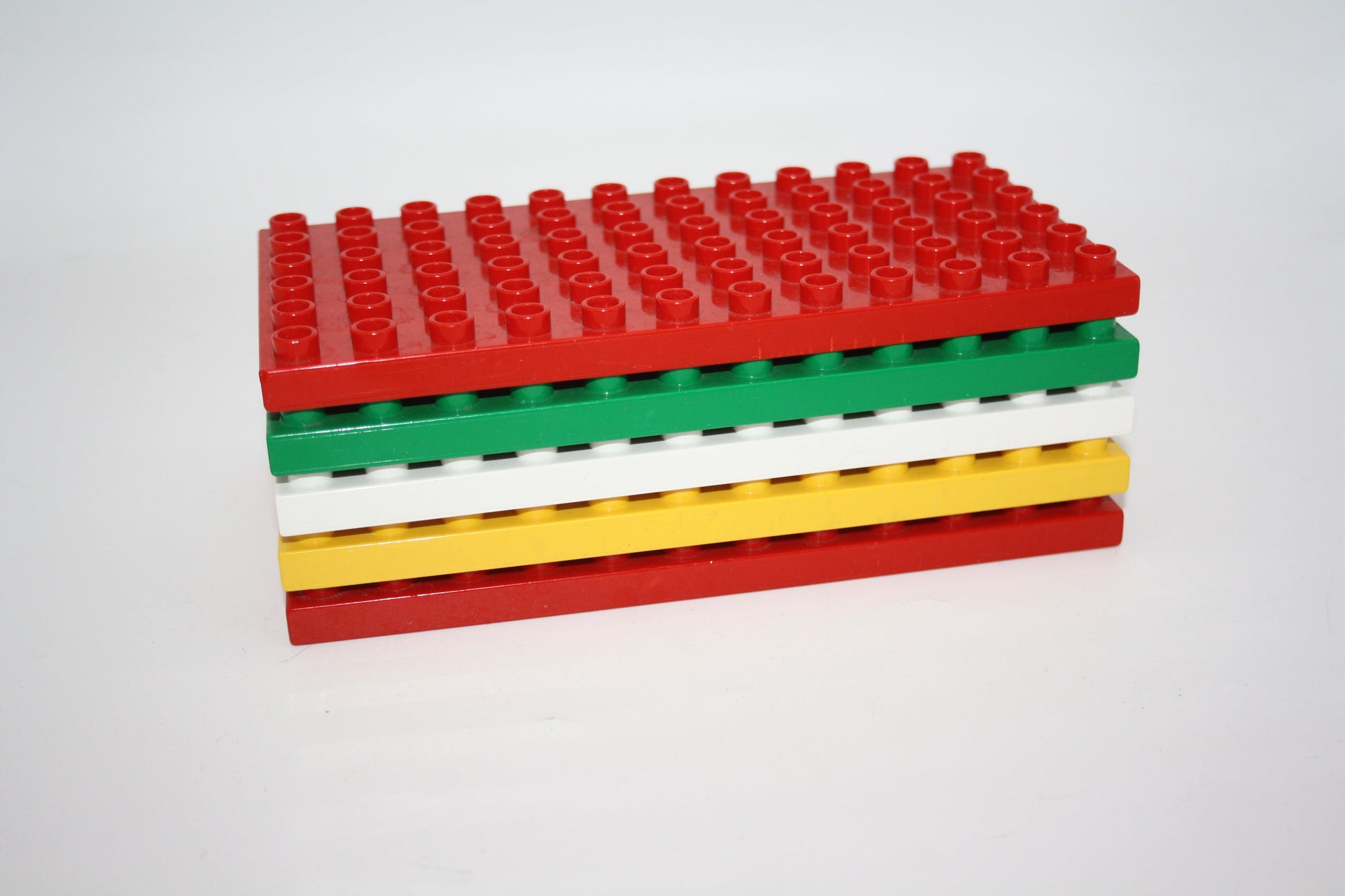 Duplo - 5x 6x12 Platten - zufällige Farben - Bauplatten - Grundplatten - Sparpakete