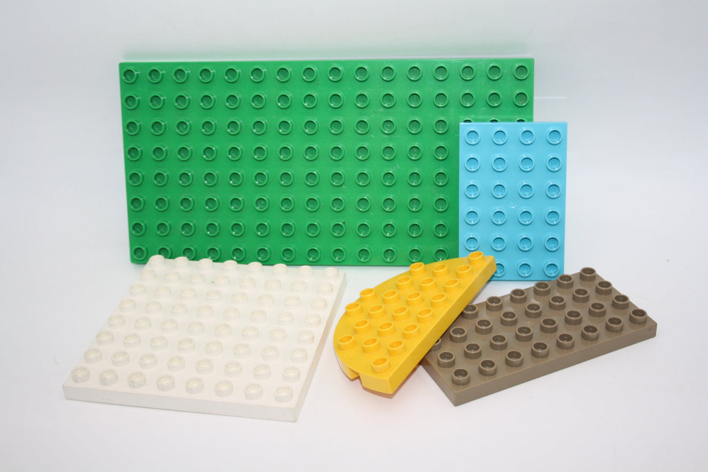 Duplo - 5x Bauplatten Sparpaket - zufällige Farben & Formen - Bauplatten - Grundplatten - Sparpakete