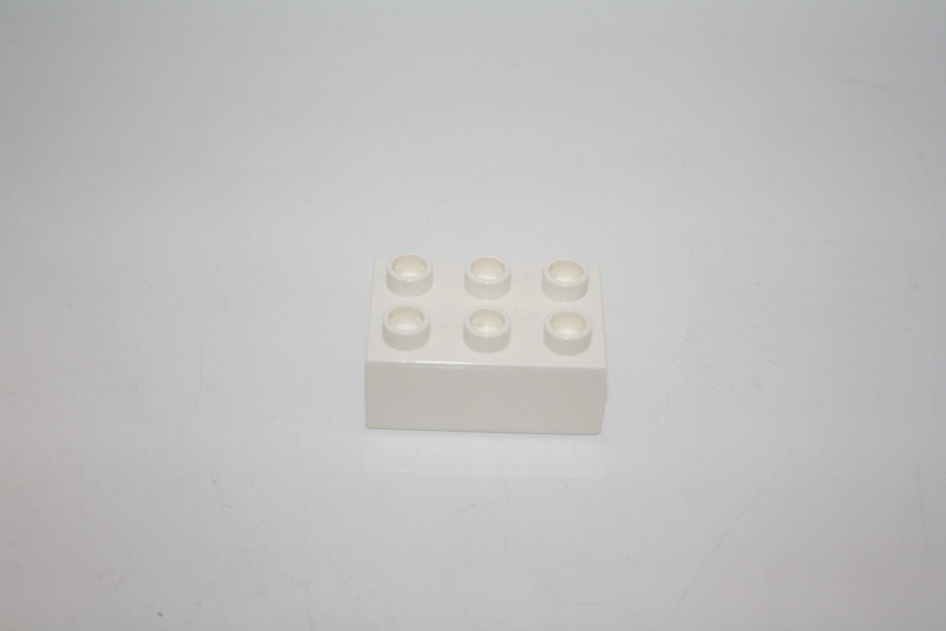 Duplo - 6er Steine (2x3 Noppen) - versch. Farben - Grundbausteine - einzelne Steine - weiß - Einzelne Steine