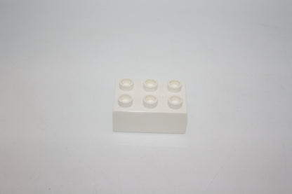 Duplo - 6er Steine (2x3 Noppen) - versch. Farben - Grundbausteine - einzelne Steine - weiß - Einzelne Steine