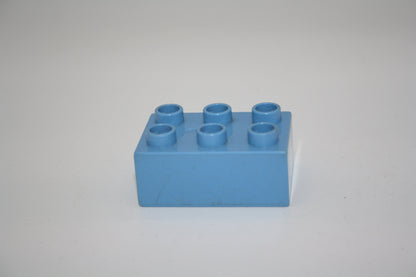 Duplo - 6er Steine (2x3 Noppen) - versch. Farben - Grundbausteine - einzelne Steine - hellblau - Einzelne Steine