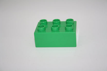 Duplo - 6er Steine (2x3 Noppen) - versch. Farben - Grundbausteine - einzelne Steine - grün - Einzelne Steine