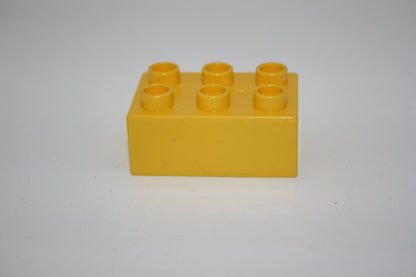 Duplo - 6er Steine (2x3 Noppen) - versch. Farben - Grundbausteine - einzelne Steine - gelb - Einzelne Steine