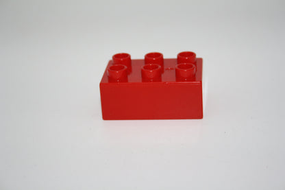 Duplo - 6er Steine (2x3 Noppen) - versch. Farben - Grundbausteine - einzelne Steine - rot - Einzelne Steine