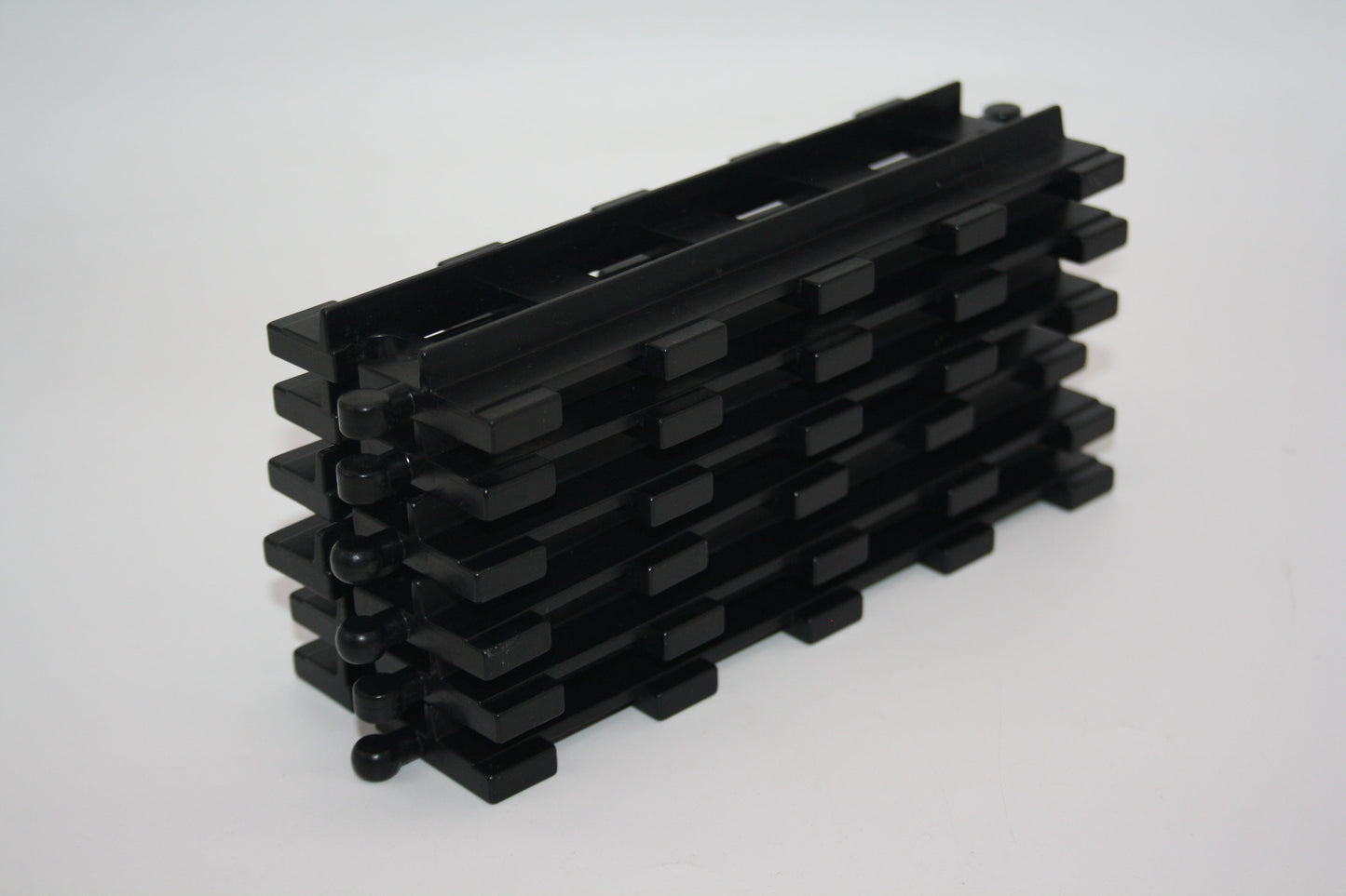 Duplo - 6x Gerade Gleise - schwarz - Schienen - Eisenbahn - Schienen/Gleise