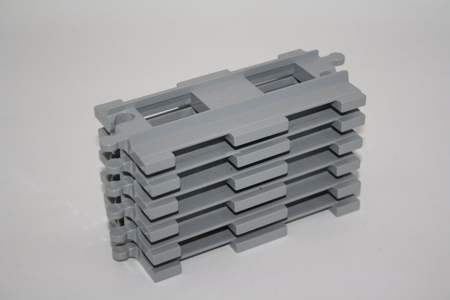 Duplo - 6x Gerade Gleise - Sparpaket - weißgrau - Schienen - Eisenbahn - Schienen/Gleise