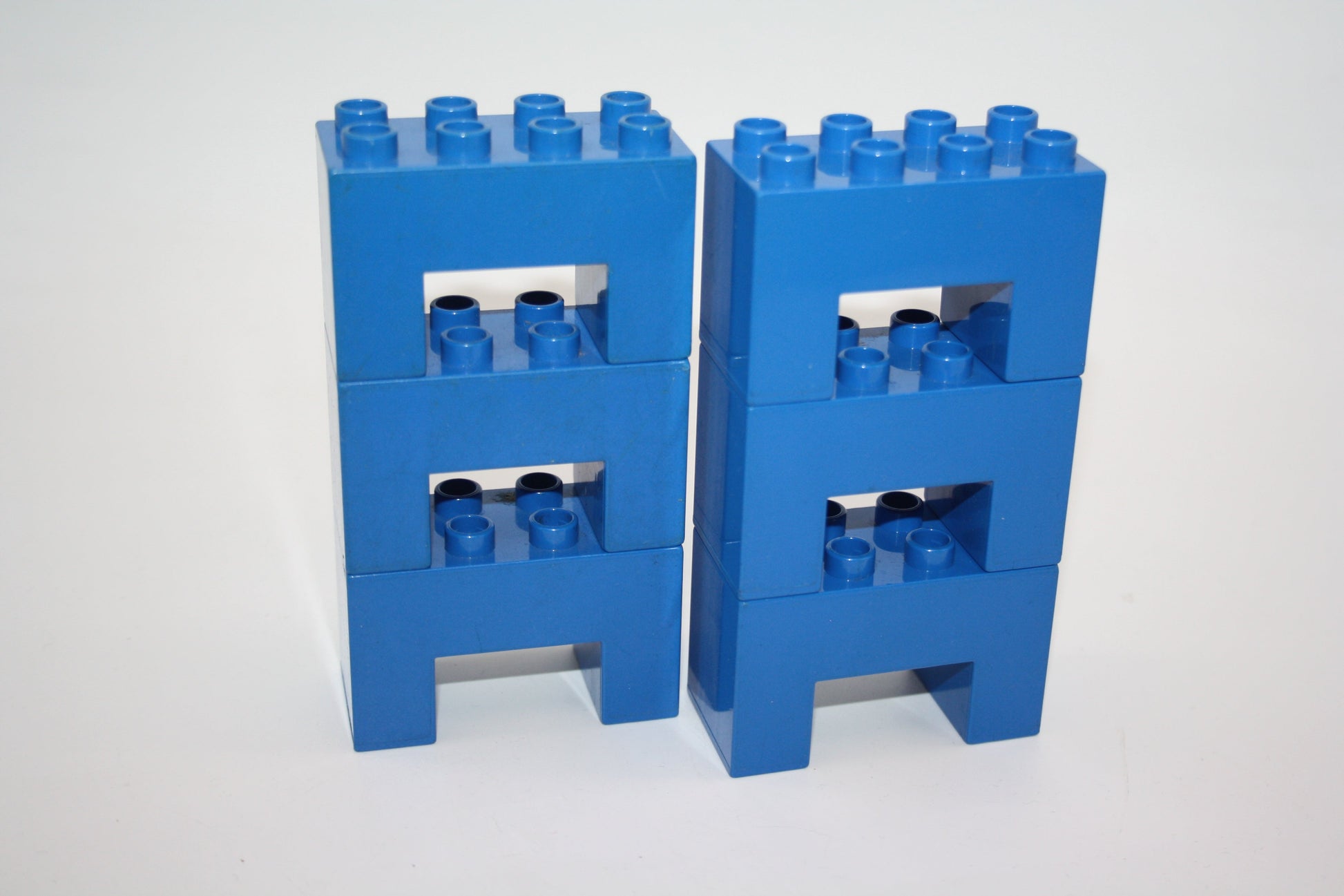 Duplo - 6x Stützsteine 2x4 Noppen - versch. Farben - Sparpakete - blau - Sparpakete