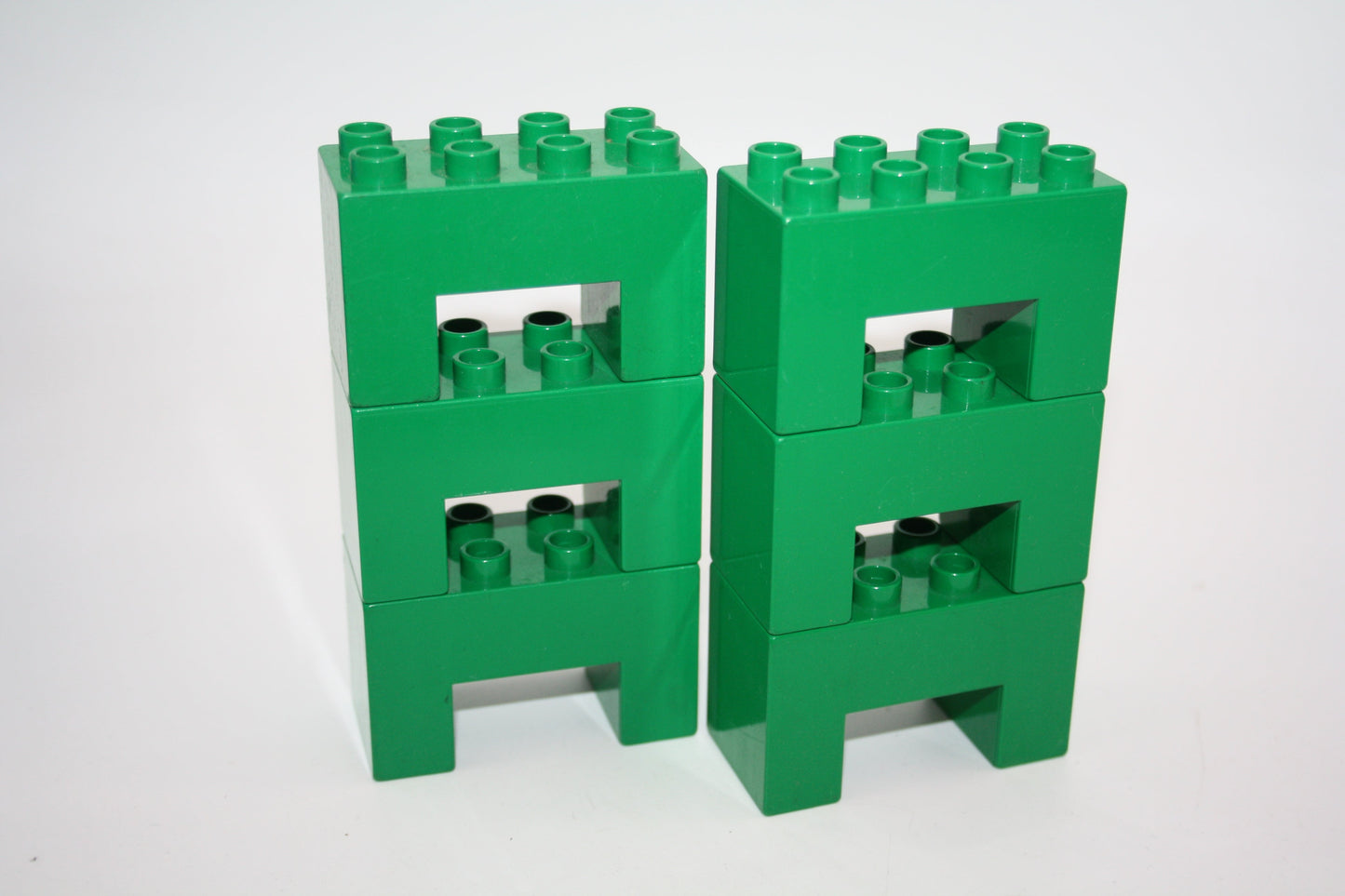 Duplo - 6x Stützsteine 2x4 Noppen - versch. Farben - Sparpakete - grün - Sparpakete